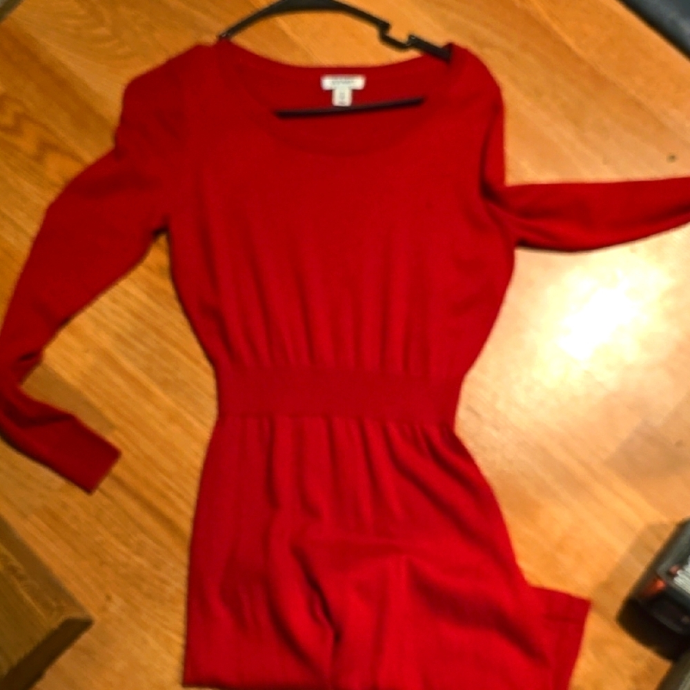 Red Long Sleeve Dress